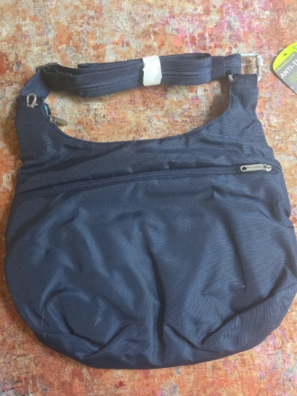 Travelon Anti-Theft Navy Crossbody Bag - Picture 2 of 4
